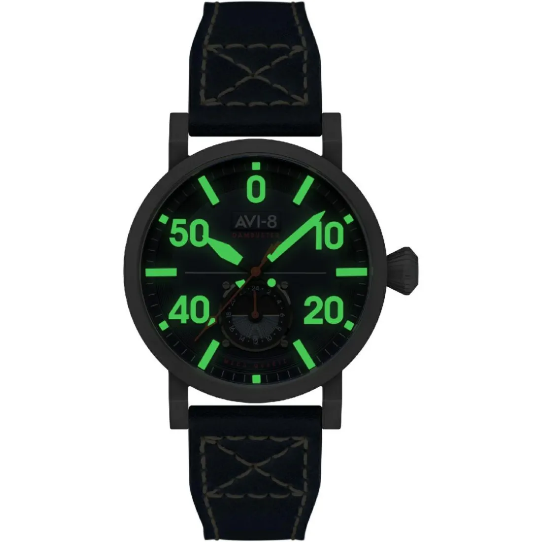 Montre Homme AVI-8 Dambuster Chadwick Meca-Quartz - AV-4113-01 Bracelet Cuir Bleu