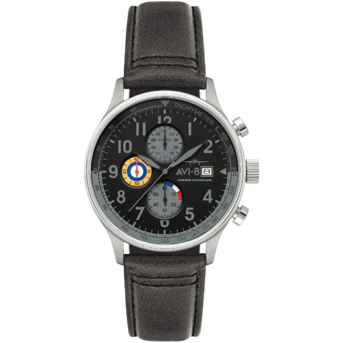 Montre Homme AVI-8 Hawker Hurricane Classic Chronograph - AV-4011-0U Bracelet Cuir Gris