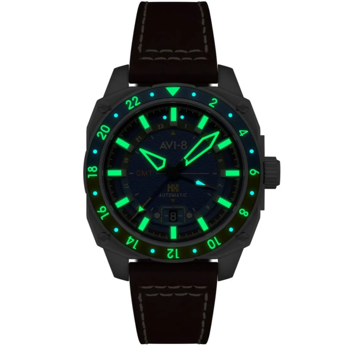 Montre Homme Avi-8 Hawker Hunter - AV-4122-02 Bracelet Cuir Marron