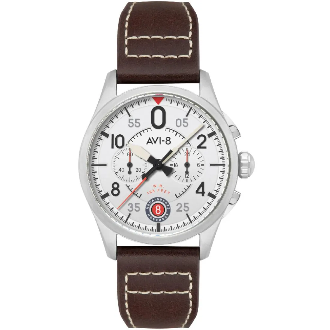 Montre Homme AVI-8 Spitfire Lock Chronograph - AV-4089-05 Bracelet Cuir Marron
