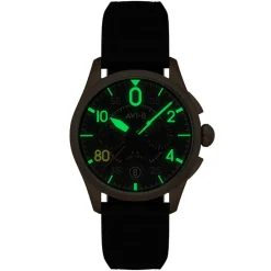 Montre Homme AVI-8 Spitfire Lock Chronograph D-Day 80 Limited Edition - AV-4089-0A Bracelet Cuir Noir