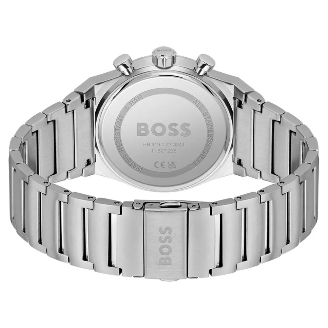 Montre Homme Boss Candor Chrono - 1514250 Bracelet Acier Argent