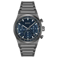 Montre Homme Boss Candor Chrono - 1514223 Bracelet Acier Gris