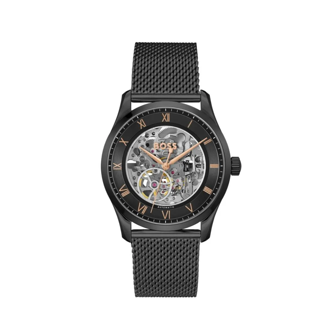 Montre Homme Boss Principle Skeleton - 1514255 Bracelet Acier Noir