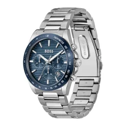 Montre Homme Boss Strike Chrono - 1514240 Bracelet Acier Argent