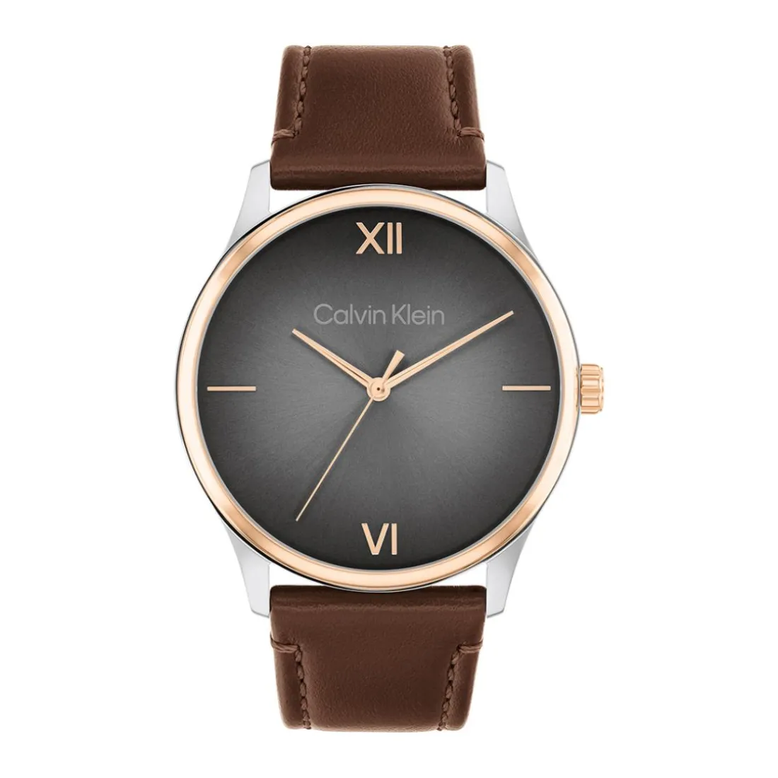 Montre Homme Calvin Klein Montres Ascend - 25200453 Bracelet Cuir Marron