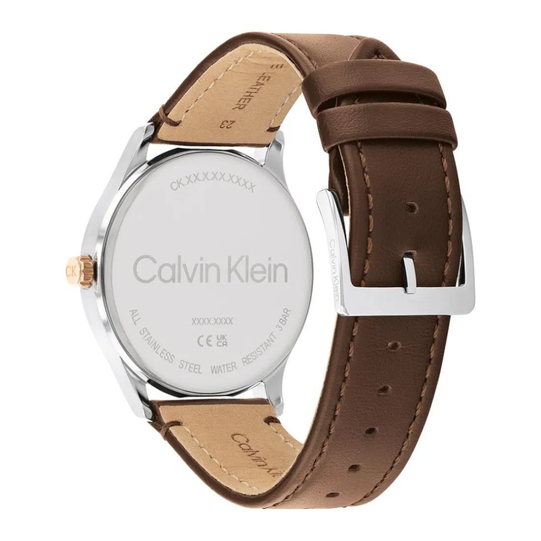 Montre Homme Calvin Klein Montres Ascend - 25200453 Bracelet Cuir Marron