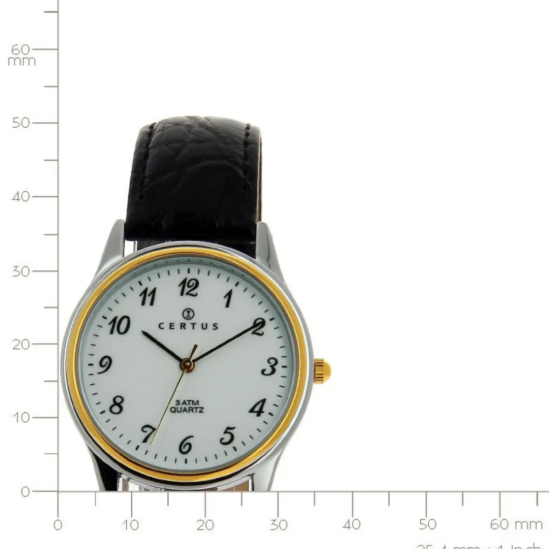 Montre Homme Certus 611222 - Bracelet Cuir Noir