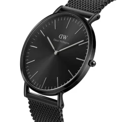 Montre Homme Daniel Wellington Ashfield - DW00100632 Bracelet Acier Noir