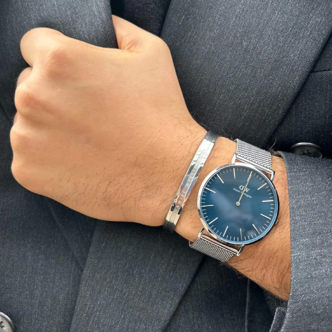 Montre Homme Daniel Wellington Sterling - DW00100628 Bracelet Acier Argent