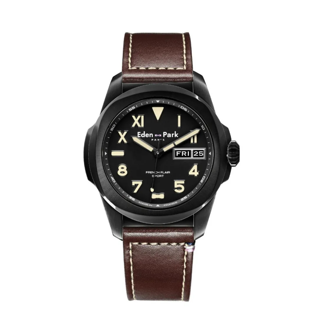 Montre Homme EDEN PARK - EP13250G147 Bracelet Cuir Marron
