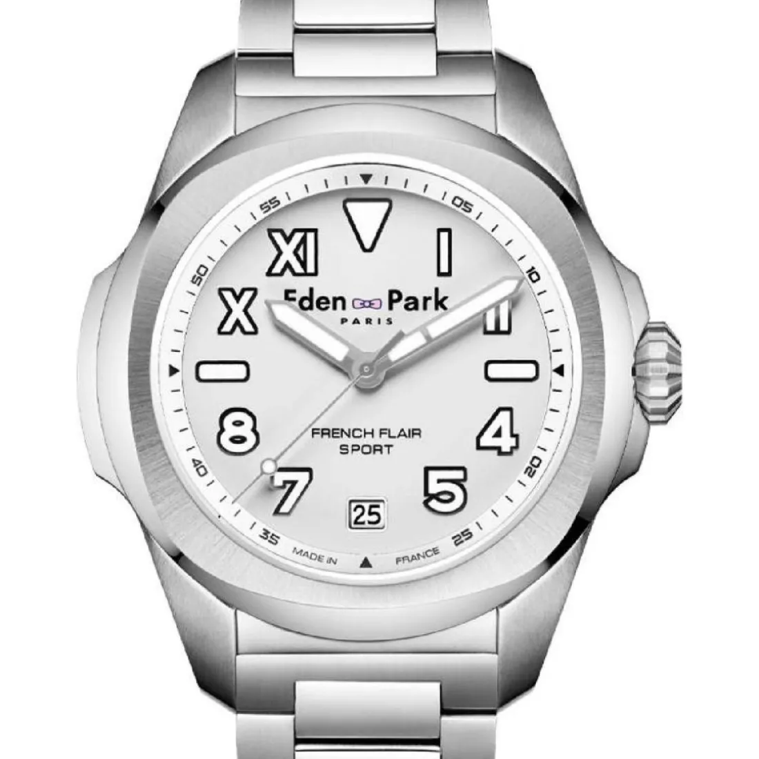 Montre Homme Eden Park - EP13250B12 Bracelet Acier Argent