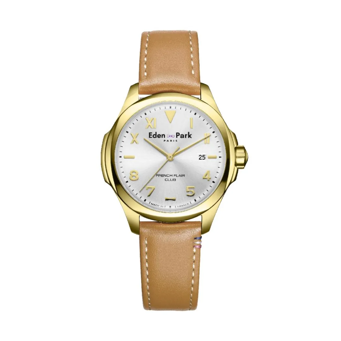 Montre Homme Eden Park Club - EP19201P12MI Bracelet Cuir Beige