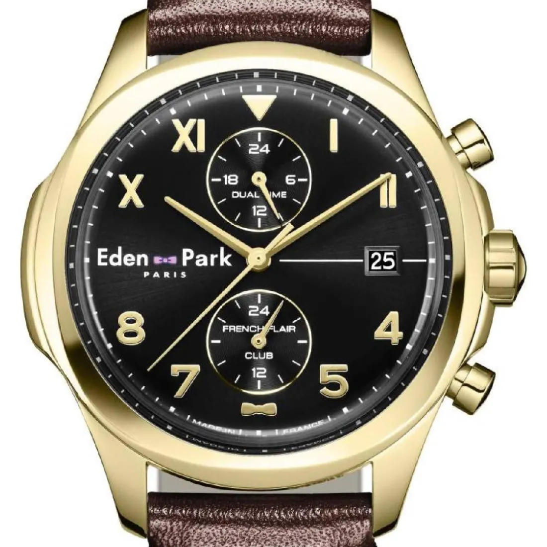 Montre Homme Eden Park Club - EP23201P14BR Bracelet Cuir Marron