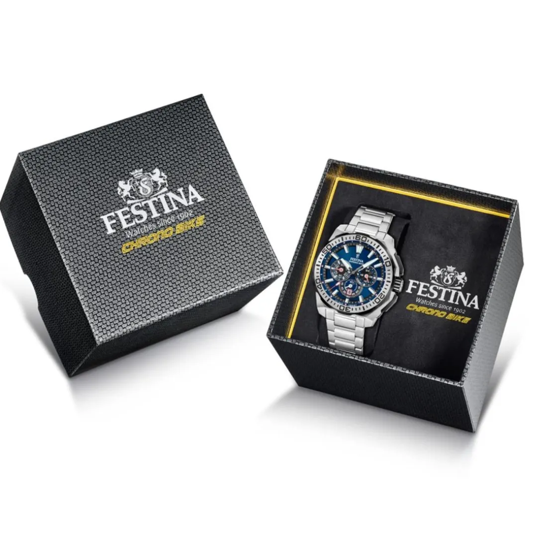 Montre Homme Festina Chrono Bike - F20724-2 Bracelet Acier Argent