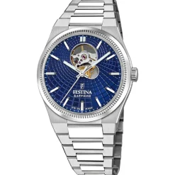 Montre Homme Festina Swiss Made Automatic - F20053-2 Bracelet Acier Argent