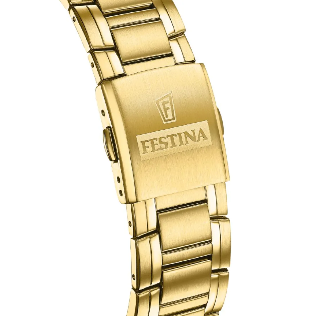 Montre Homme Festina Timeless Chronograph - F20705-2 Bracelet Acier Doré