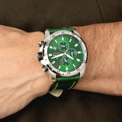 Montre Homme Festina Timeless Chronograph - F20692-3 Bracelet Cuir Vert