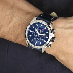 Montre Homme Festina Timeless Chronograph - F20692-2 Bracelet Cuir Bleu