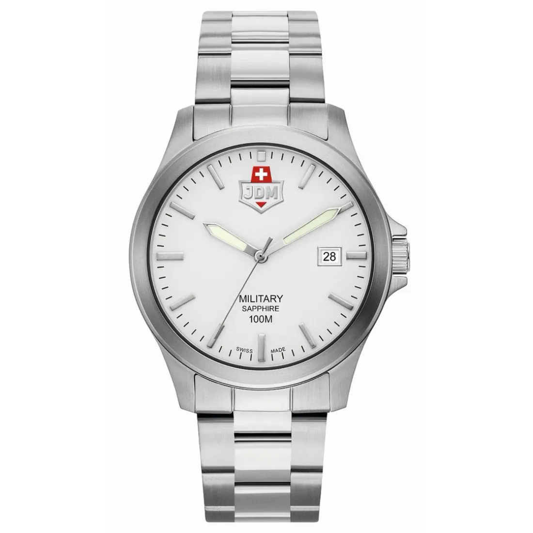 Montre Homme JDM Military Alpha II - JDM-WG005-01 Bracelet Acier Argent
