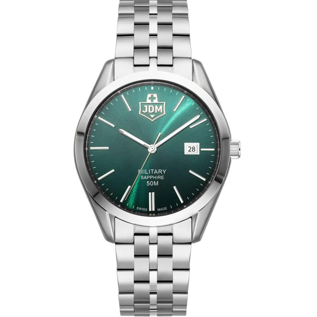 Montre Homme JDM MILITARY Interlaken - JDM-WG023-01 Bracelet Acier Argent