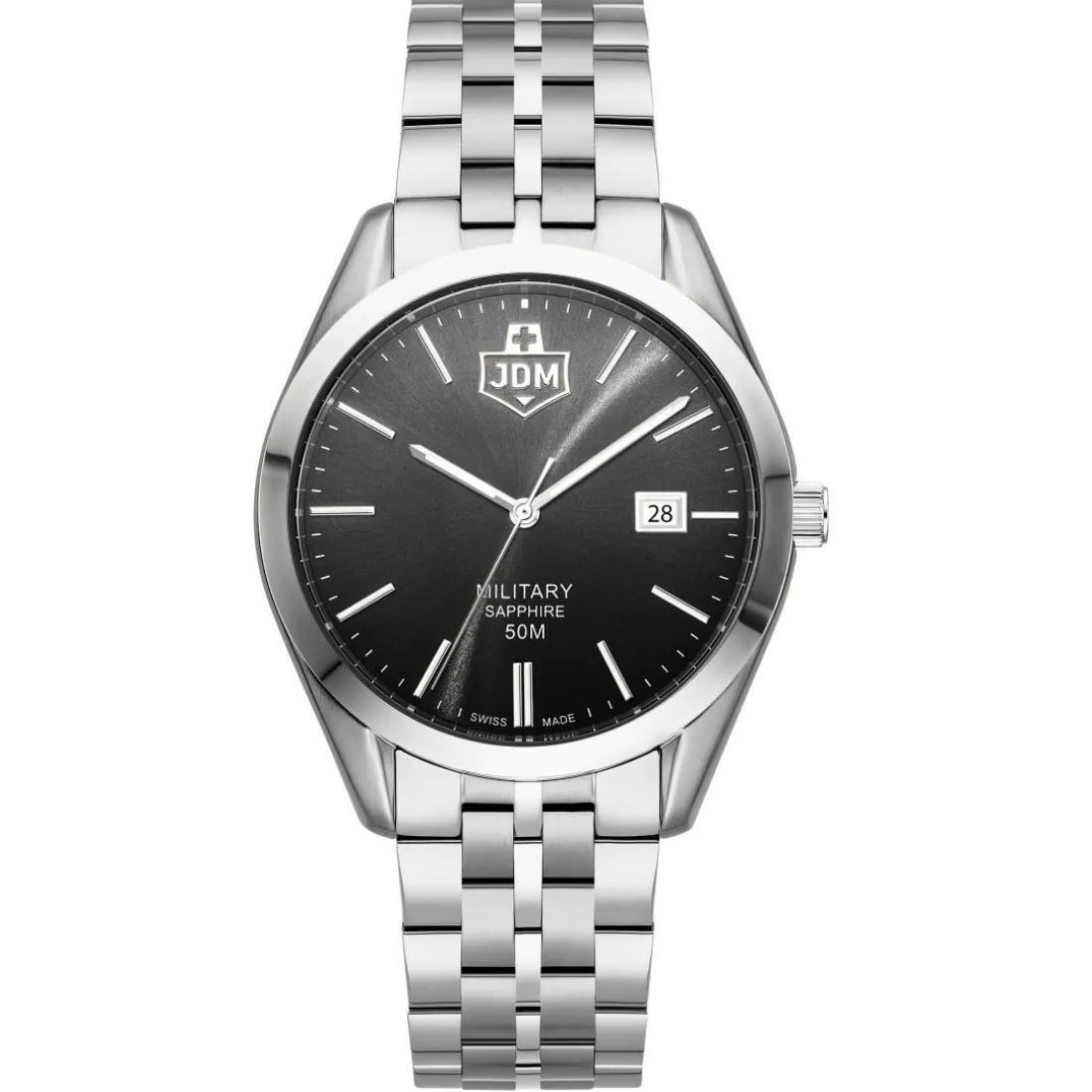 Montre Homme JDM MILITARY Interlaken - JDM-WG023-03 Bracelet Acier Argent