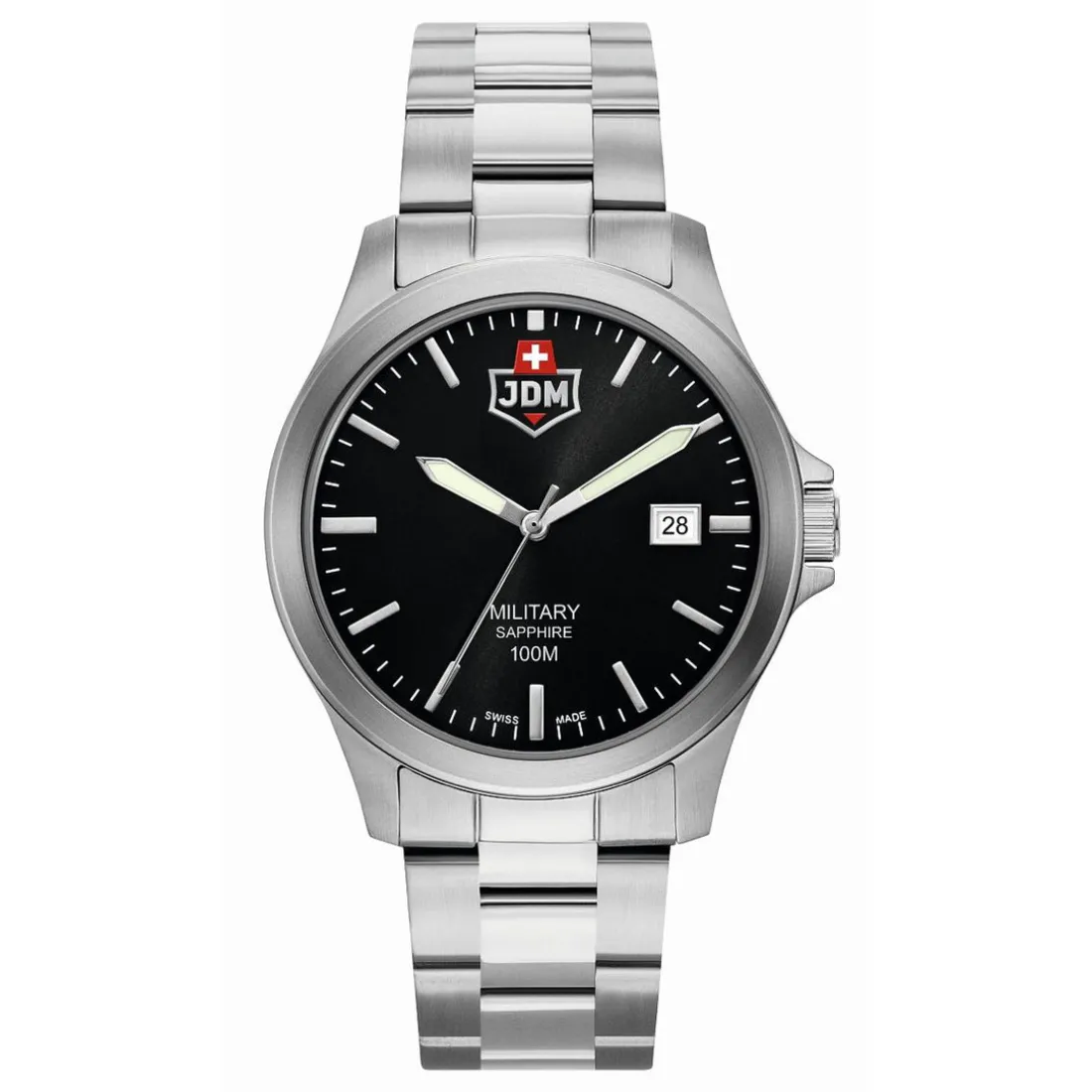 Montre Homme JDM Military Alpha II - JDM-WG005-02 Bracelet Acier Argent