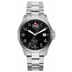 Montre Homme JDM Military Alpha I - JDM-WG001-09 Bracelet Acier Argent