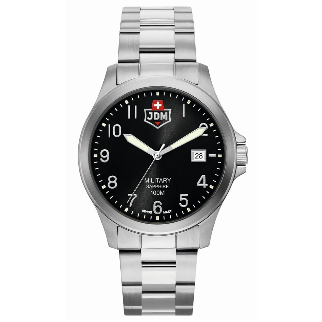 Montre Homme JDM Military Alpha I - JDM-WG001-09 Bracelet Acier Argent