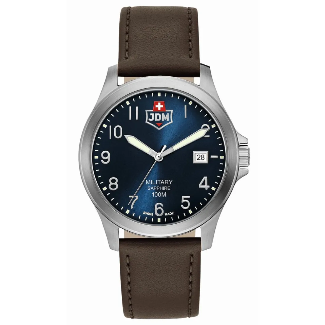 Montre Homme JDM Military Alpha I - JDM-WG001-03 Bracelet Cuir Marron