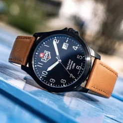 Montre Homme JDM Military Alpha I - JDM-WG001-02 Bracelet Cuir Marron