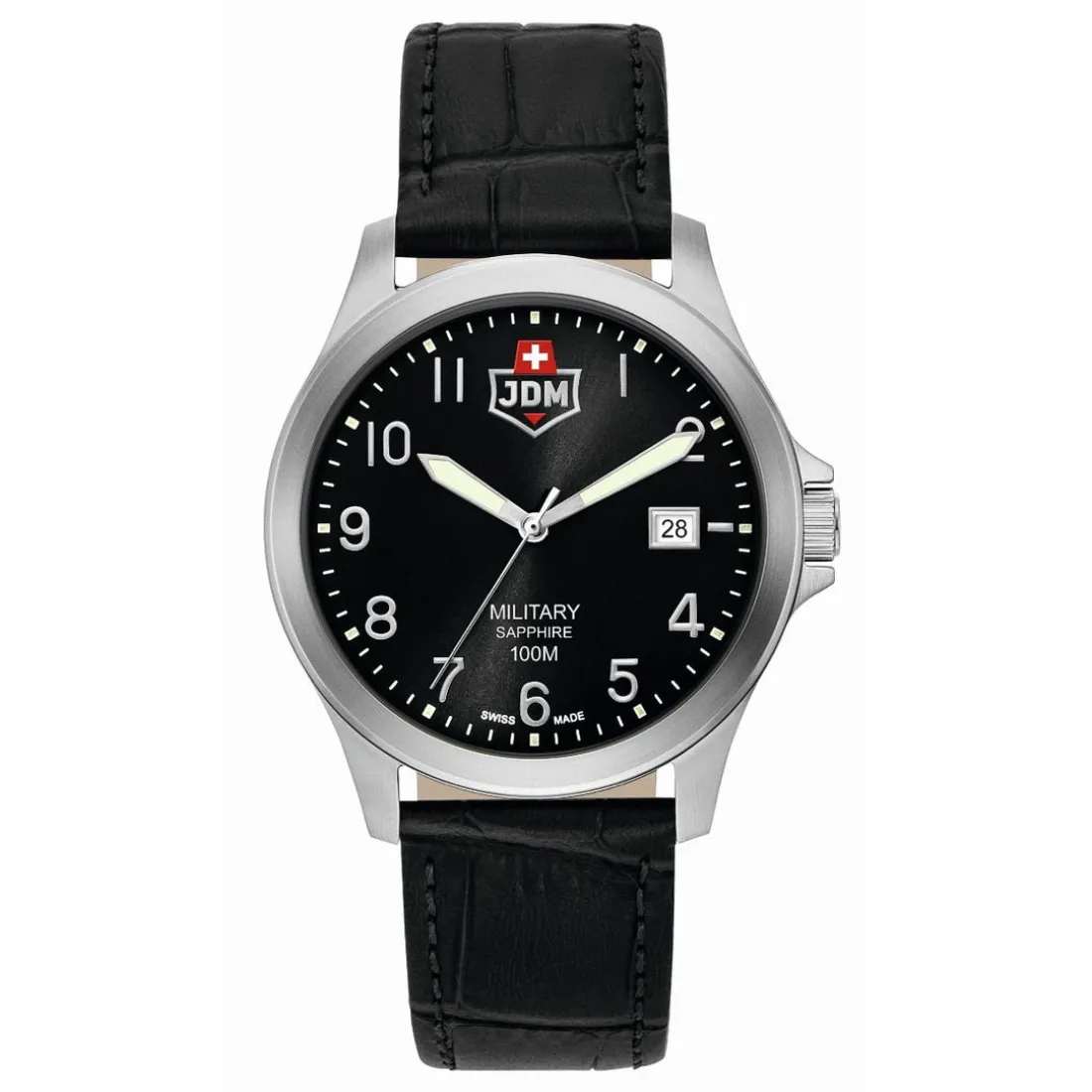 Montre Homme JDM Military Alpha I - JDM-WG001-01 Bracelet Cuir Noir