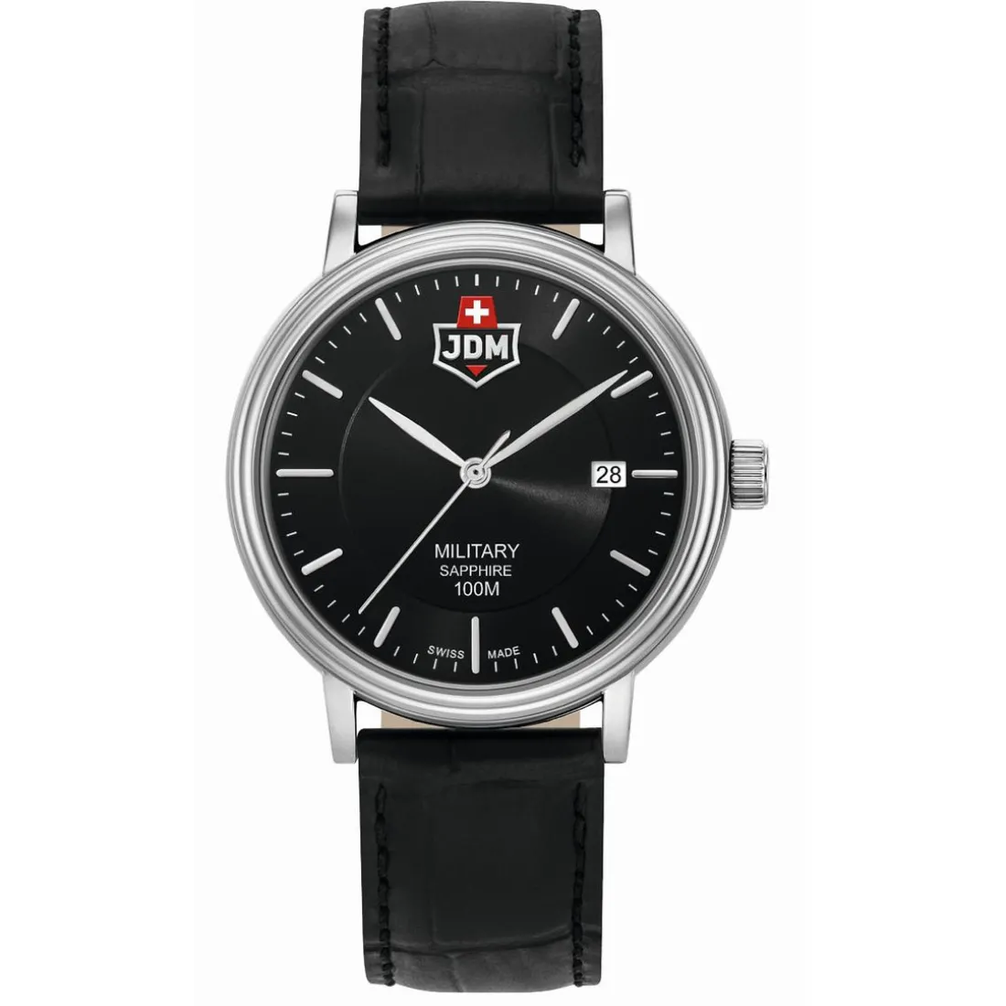 Montre Homme JDM Military Kilo - JDM-WG004-07 Bracelet Cuir Noir