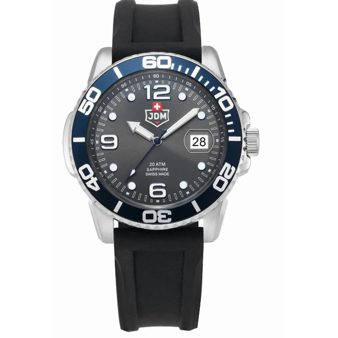 Montre Homme JDM Military Mike - JDM-WG020-01 Bracelet Acier Argent