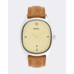 Montre Homme Kelton Grande Colorama - 9124912 Crème Marron