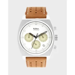 Montre Homme Kelton RC 24 Chrono - 9124842 Méca-Quartz Blanc