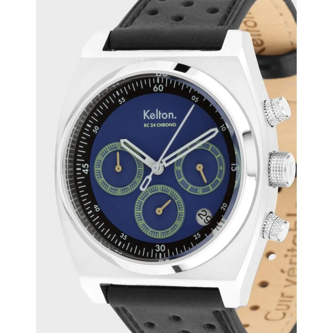 Montre Homme Kelton RC 24 Chrono - 9124832 Méca-Quartz Bleu
