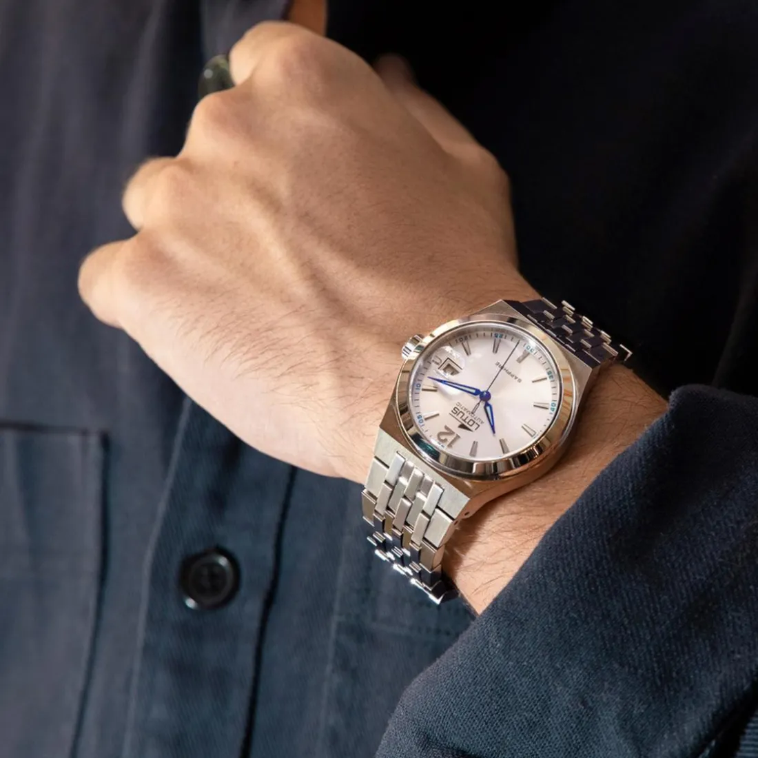 Montre Homme Lotus Automatico - L19000-1 Bracelet Acier Argent