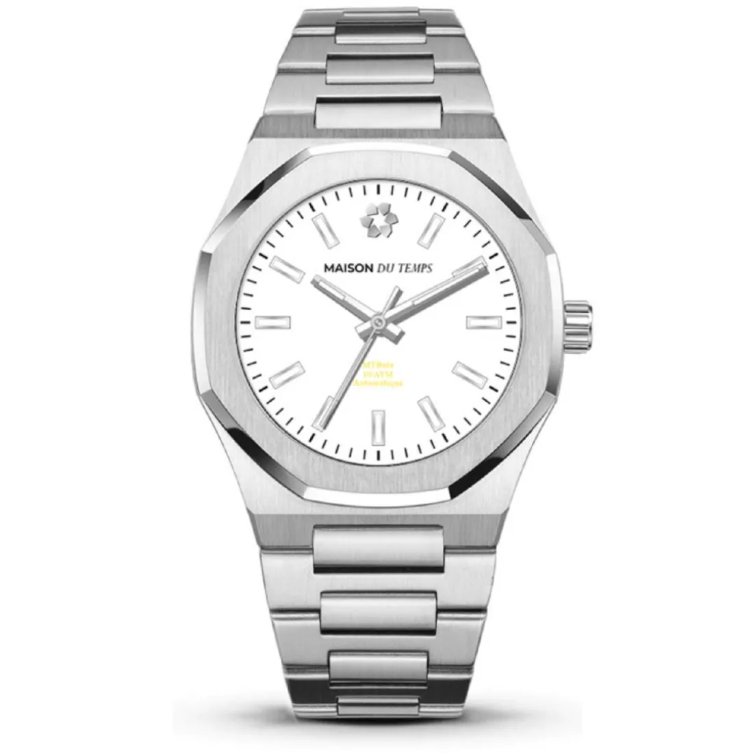 Montre Homme Maison Du Temps MTBeta 2.0 Blanc Acier