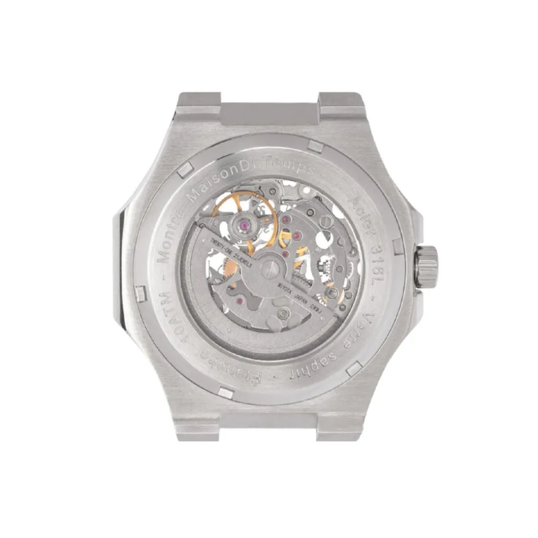 Montre Homme Maison Du Temps MTZeta Skeleton Silicone Bleu