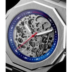 Montre Homme Maison Du Temps MTZeta Skeleton Silicone Bleu