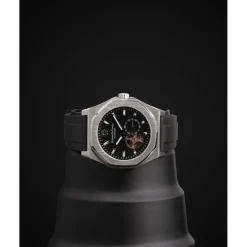 Montre Homme Maison Du Temps MTDelta Coeur Ouvert Noir Acier
