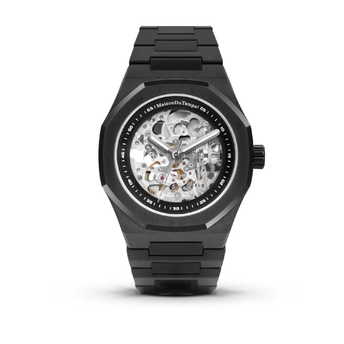 Montre Homme Maison Du Temps MTBeta Skeleton Black Edition Acier