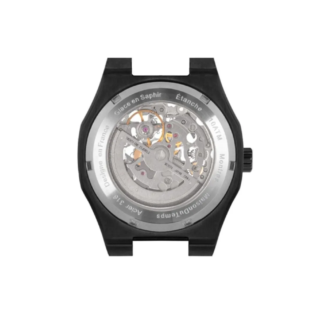 Montre Homme Maison Du Temps MTBeta Skeleton Black Edition Acier