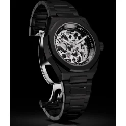 Montre Homme Maison Du Temps MTBeta Skeleton Black Edition Acier