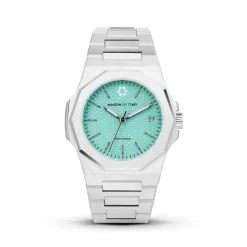 Montre Homme Maison Du Temps MTZeta Turquoise Acier