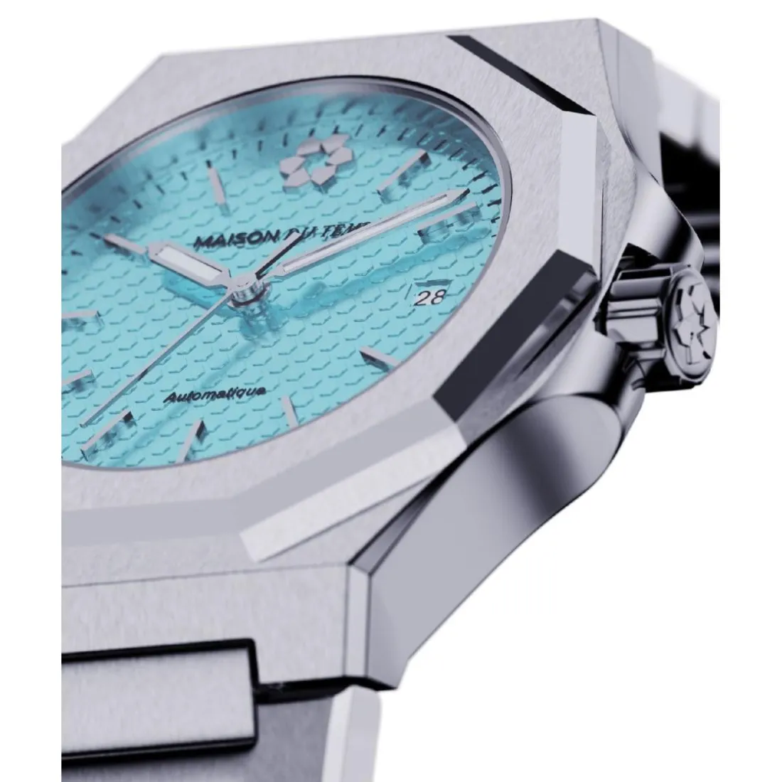 Montre Homme Maison Du Temps MTZeta Turquoise Acier