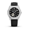 Montre Homme Maison Du Temps MTDelta Coeur Ouvert Noir Caoutchouc Noir