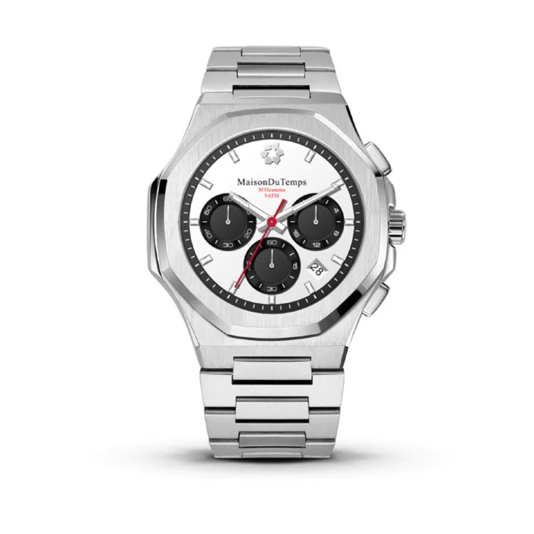 Montre Homme Maison DuTemps MTGamma Chronographe Blanc Acier