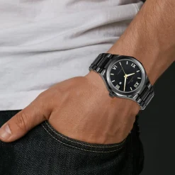 Montre homme MH342-NFN quartz acier noir